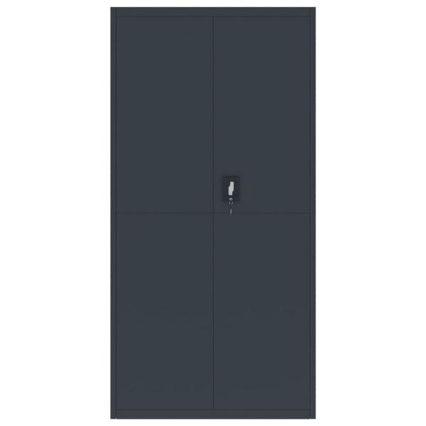 Aktenschrank Anthrazit 90x40x220 cm Stahl