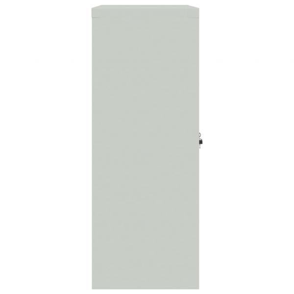 Aktenschrank Hellgrau 90x40x105 cm Stahl