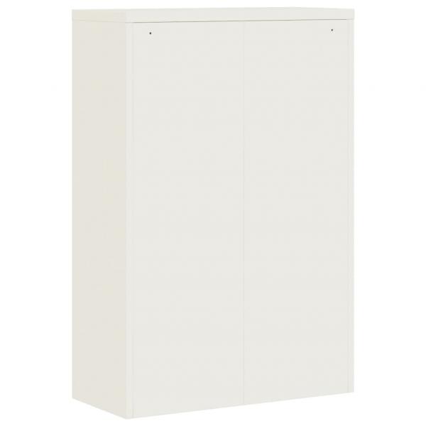 Aktenschrank Weiß 90x40x140 cm Stahl