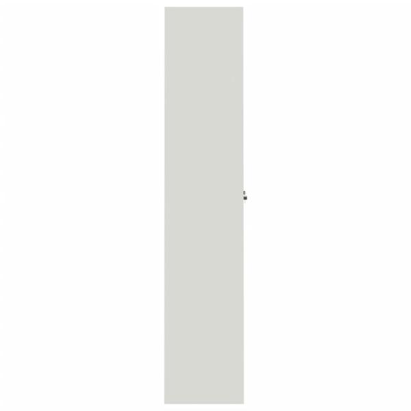 Aktenschrank Hellgrau 90x40x200 cm Stahl