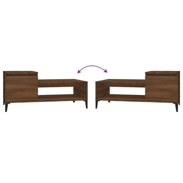 Couchtisch Braun Eichen-Optik 100x50x45 cm Holzwerkstoff