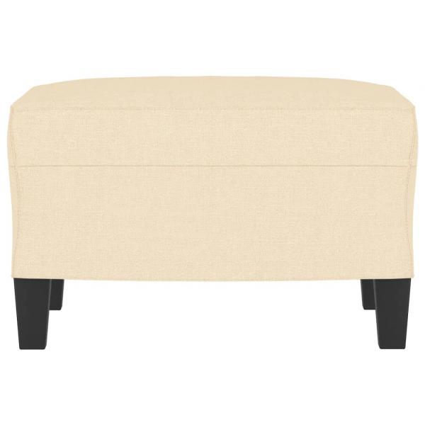 Fußhocker Creme 60x50x41 cm Stoff