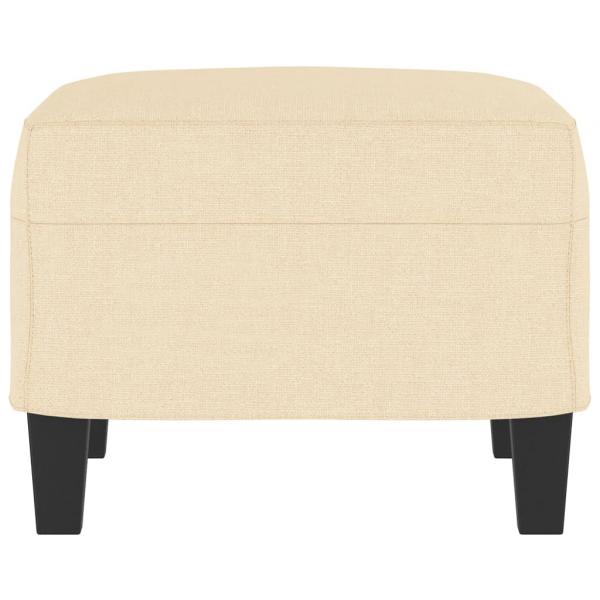 Fußhocker Creme 60x50x41 cm Stoff