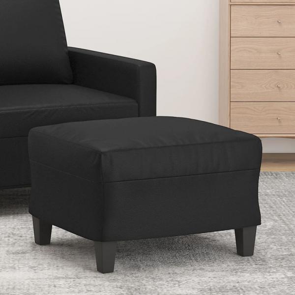 ARDEBO.de - Fußhocker Schwarz 60x50x41 cm Kunstleder