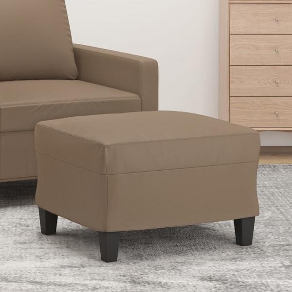 ARDEBO.de - Fußhocker Cappuccino-Braun 60x50x41 cm Kunstleder