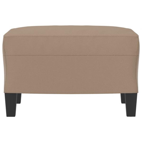 Fußhocker Cappuccino-Braun 60x50x41 cm Kunstleder