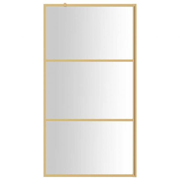Duschwand für Begehbare Dusche ESG Klarglas Golden 100x195cm