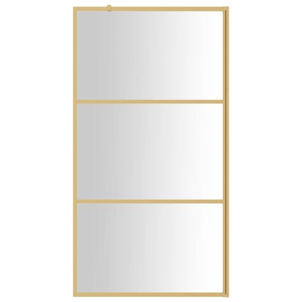 Duschwand für Begehbare Dusche ESG Klarglas Golden 115x195cm