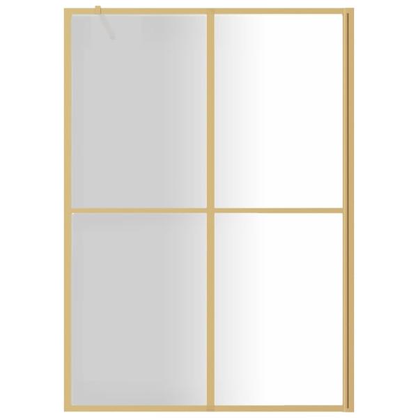 Duschwand für Begehbare Dusche ESG Klarglas Golden 140x195cm