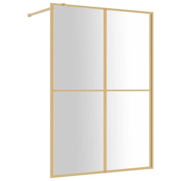 Duschwand für Begehbare Dusche ESG Klarglas Golden 140x195cm