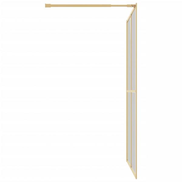 Duschwand für Begehbare Dusche ESG Klarglas Golden 140x195cm