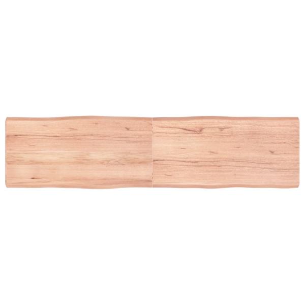 ARDEBO.de - Tischplatte 160x40x(2-6) cm Massivholz Behandelt Baumkante