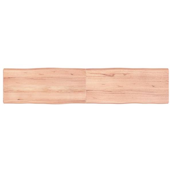 ARDEBO.de - Tischplatte 180x40x(2-6) cm Massivholz Behandelt Baumkante