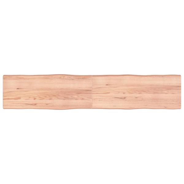 ARDEBO.de - Tischplatte 200x40x(2-6) cm Massivholz Behandelt Baumkante