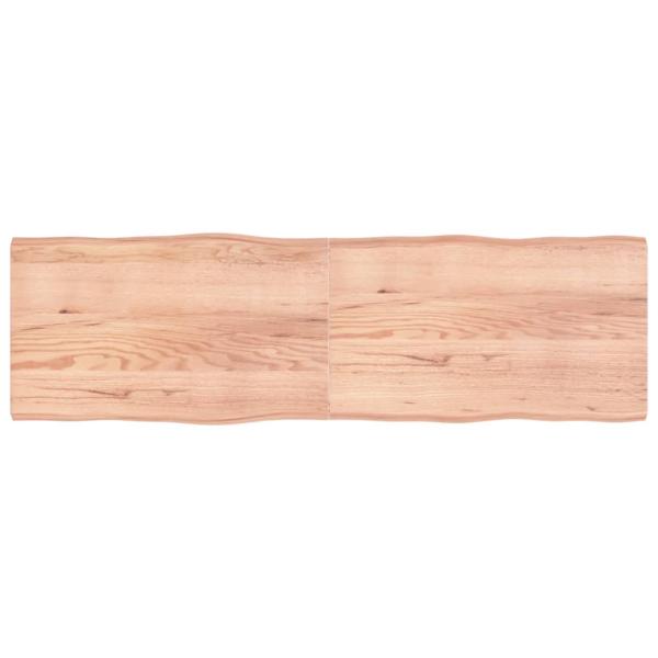 ARDEBO.de - Tischplatte 200x60x(2-6) cm Massivholz Behandelt Baumkante