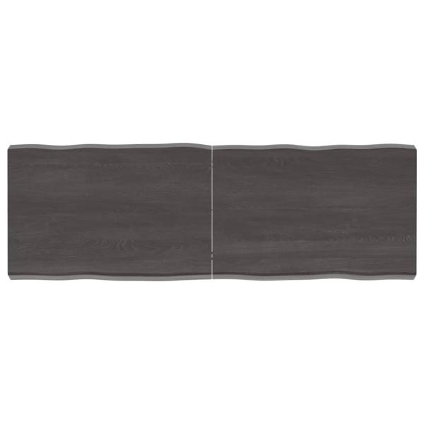 ARDEBO.de - Tischplatte 120x40x(2-6) cm Massivholz Behandelt Baumkante