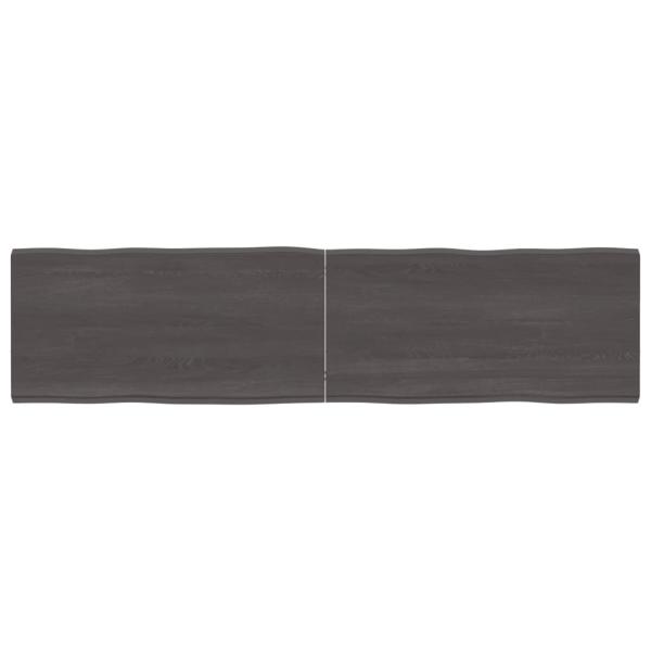 ARDEBO.de - Tischplatte 160x40x(2-4) cm Massivholz Behandelt Baumkante