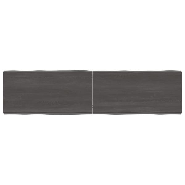 ARDEBO.de - Tischplatte 160x40x(2-6) cm Massivholz Behandelt Baumkante