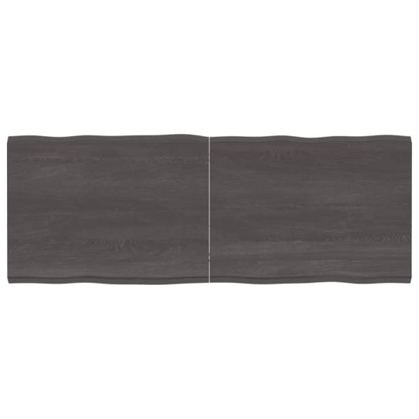 ARDEBO.de - Tischplatte 160x60x(2-4) cm Massivholz Behandelt Baumkante