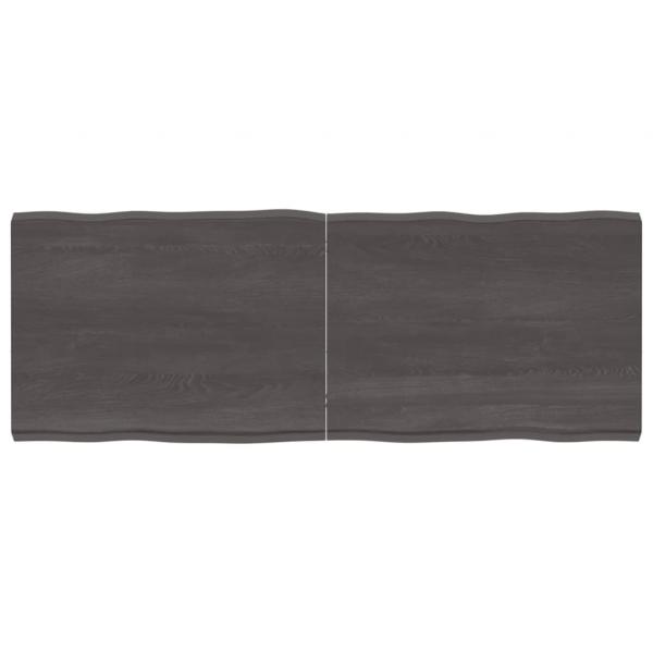 Tischplatte 160x60x(2-6) cm Massivholz Behandelt Baumkante