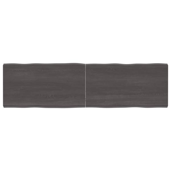 ARDEBO.de - Tischplatte 180x50x(2-6) cm Massivholz Behandelt Baumkante