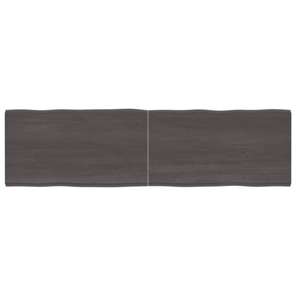 ARDEBO.de - Tischplatte 180x50x(2-4) cm Massivholz Behandelt Baumkante