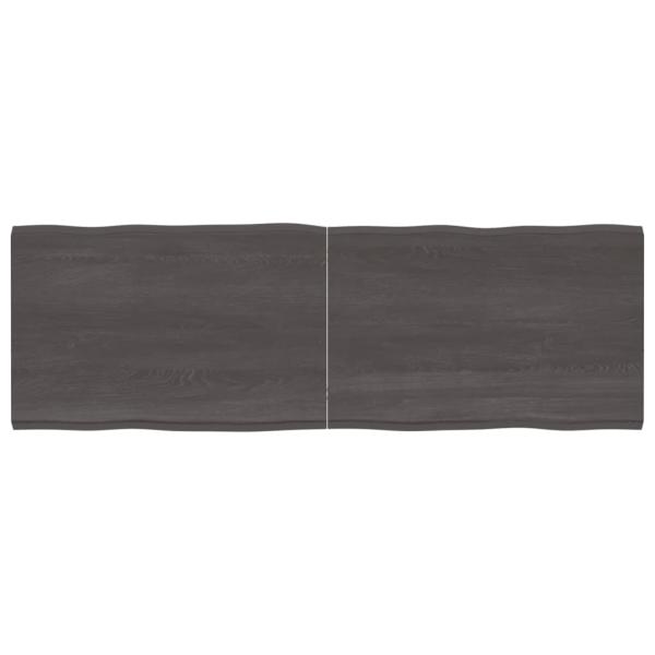 ARDEBO.de - Tischplatte 180x60x(2-4) cm Massivholz Behandelt Baumkante