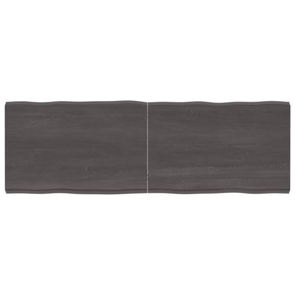ARDEBO.de - Tischplatte 180x60x(2-6) cm Massivholz Behandelt Baumkante