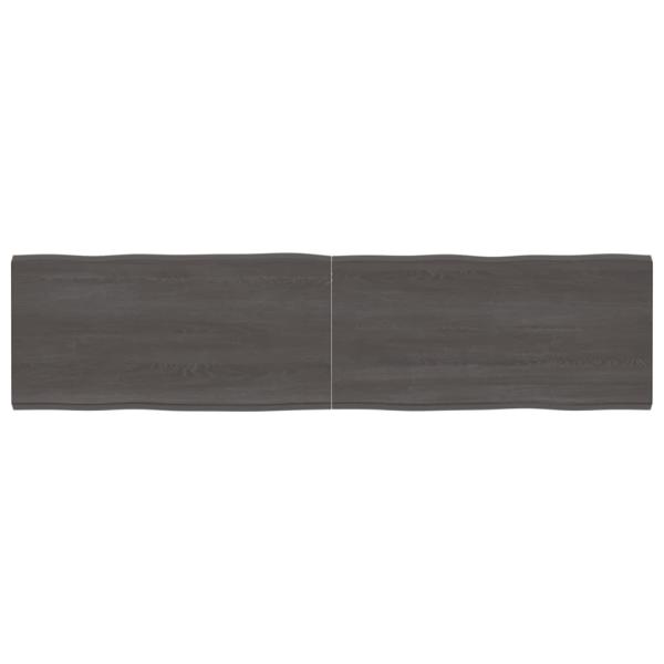 ARDEBO.de - Tischplatte 200x50x(2-4) cm Massivholz Behandelt Baumkante