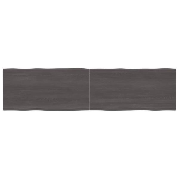 ARDEBO.de - Tischplatte 200x50x(2-6) cm Massivholz Behandelt Baumkante