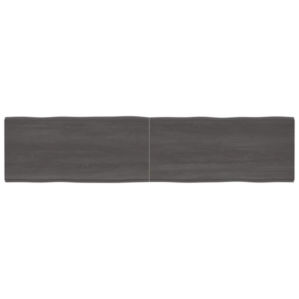 ARDEBO.de - Tischplatte 220x50x(2-4) cm Massivholz Behandelt Baumkante