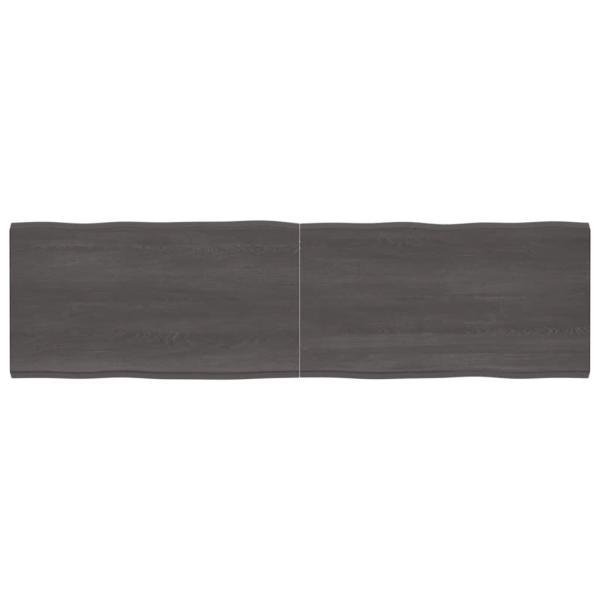ARDEBO.de - Tischplatte 220x60x(2-4) cm Massivholz Behandelt Baumkante
