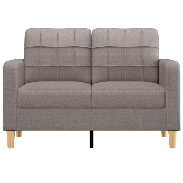 2-Sitzer-Sofa Taupe 120 cm Stoff