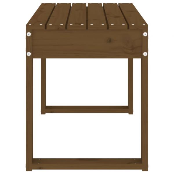 Gartenbank Honigbraun 80x38x45 cm Massivholz Kiefer