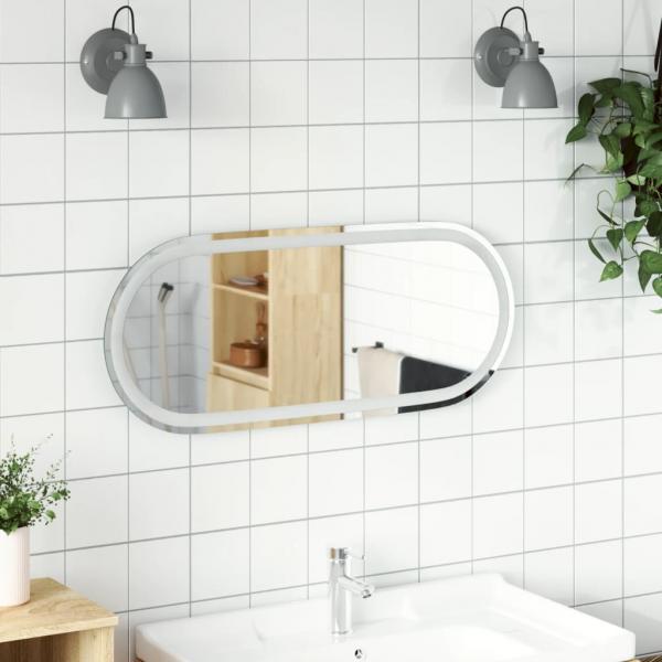 ARDEBO.de - LED-Badspiegel 90x40 cm Oval