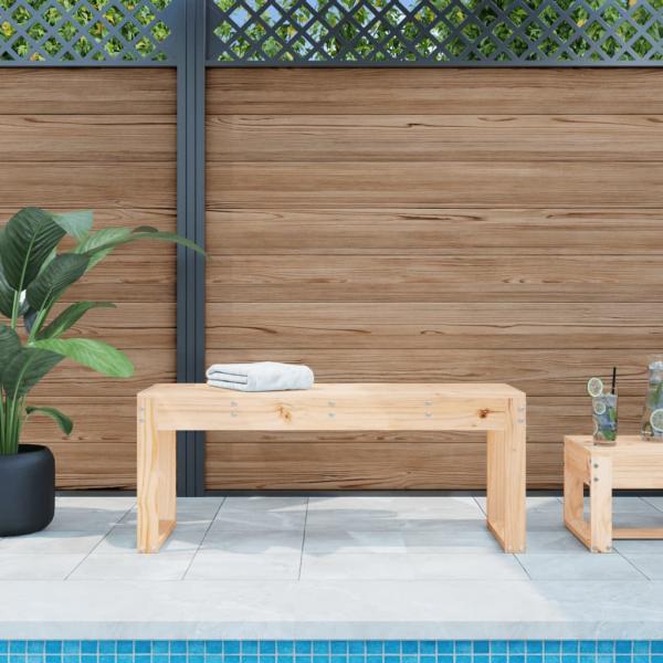 ARDEBO.de - Gartenbank 110x38x45 cm Massivholz Kiefer