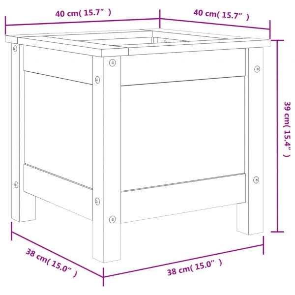 Pflanzkübel 40x40x39 cm Massivholz Douglasie
