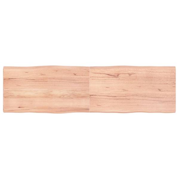 ARDEBO.de - Tischplatte 180x50x(2-4) cm Massivholz Behandelt Baumkante