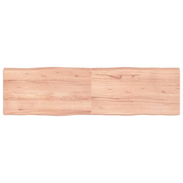 ARDEBO.de - Tischplatte 180x50x(2-6) cm Massivholz Behandelt Baumkante