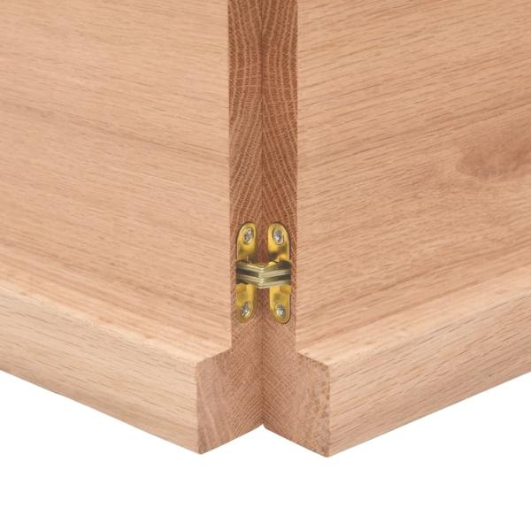 ARDEBO.de - Tischplatte 180x60x(2-4) cm Massivholz Behandelt Baumkante