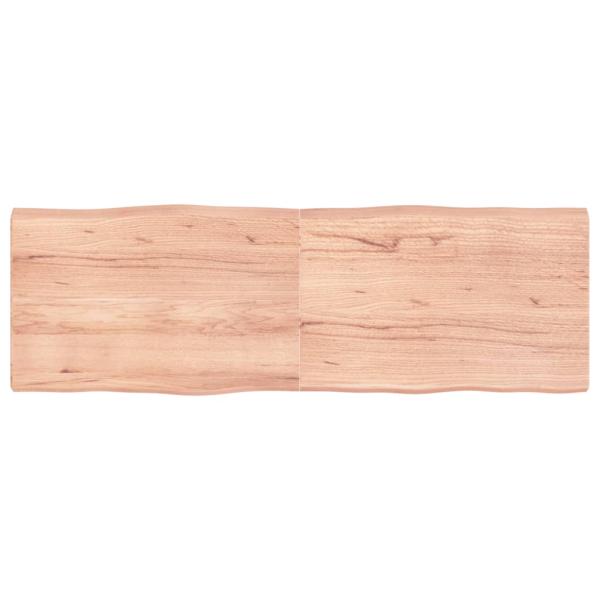 ARDEBO.de - Tischplatte 180x60x(2-6) cm Massivholz Behandelt Baumkante