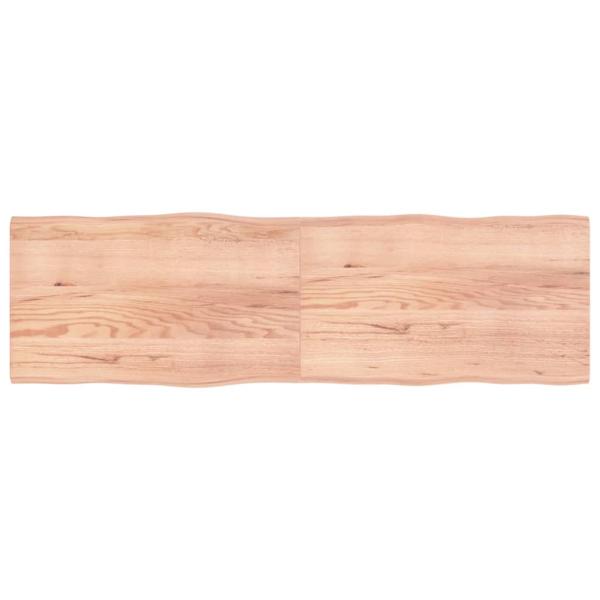 ARDEBO.de - Tischplatte 200x60x(2-4) cm Massivholz Behandelt Baumkante