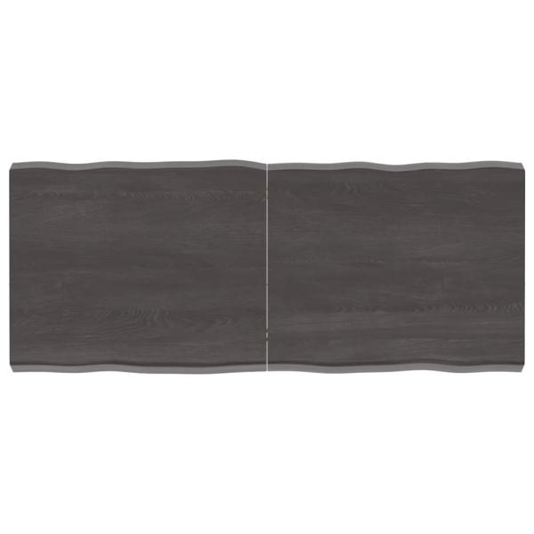 ARDEBO.de - Tischplatte 120x50x(2-6) cm Massivholz Behandelt Baumkante