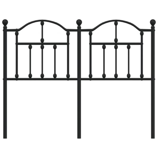 Kopfteil Metall Schwarz 120 cm
