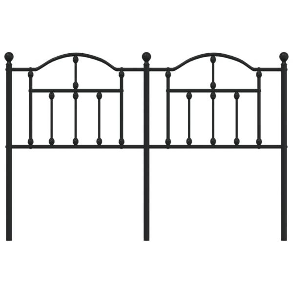 Kopfteil Metall Schwarz 150 cm
