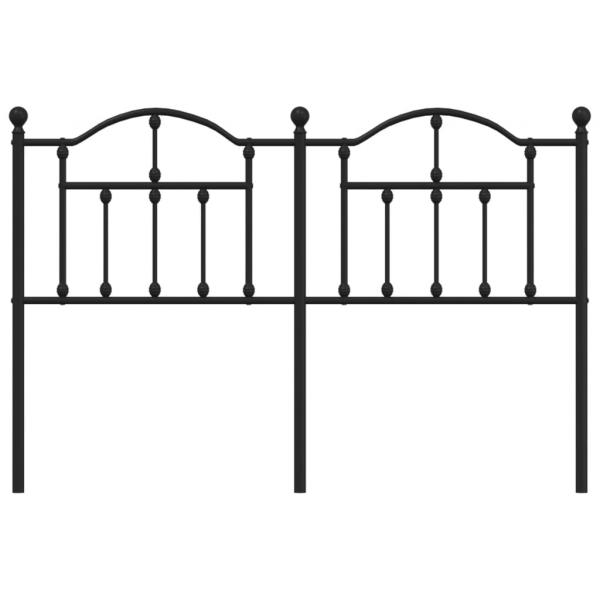 Kopfteil Metall Schwarz 135 cm