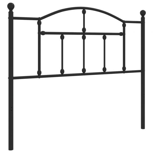 Kopfteil Metall Schwarz 107 cm