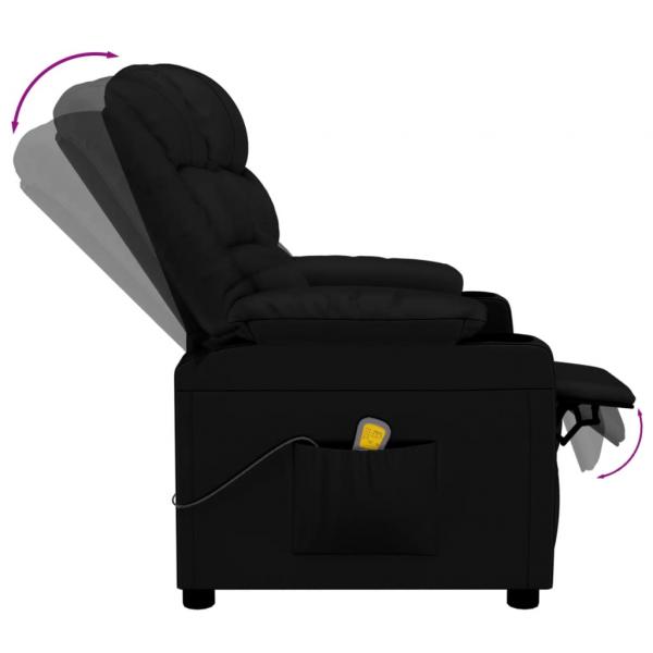 Massagesessel Schwarz Kunstleder