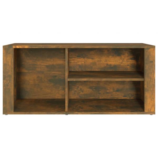 Schuhregal Räuchereiche 100x35x45 cm Holzwerkstoff