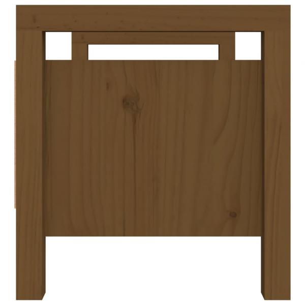 Flurbank Honigbraun 80x40x43 cm Massivholz Kiefer